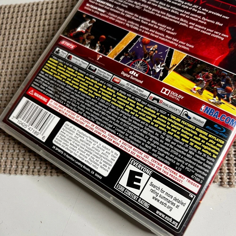 NBA 2K13 Sony PlayStation 3 PS3 Game CIB Jay Z Executive Produced 2K Sports